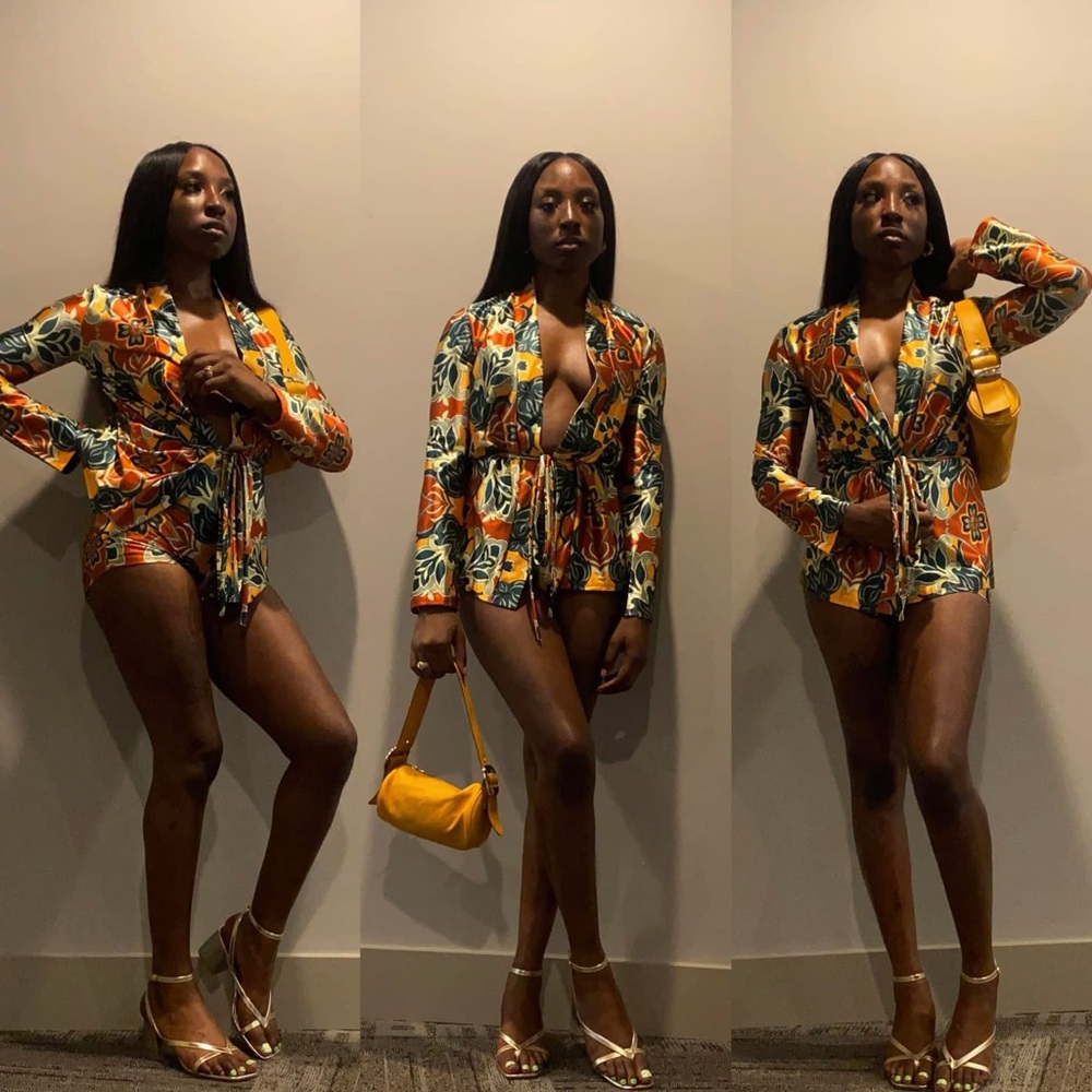 Vibrant Floral Long Sleeve 2 Piece Silk Set
